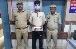 पुलिस मुठभेड़ में वांछित अभियुक्त गिरफ्तार, कब्जे से 1 अवैध चाकू बरामद