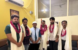 यू.पी.यू.एम एस इंप्लाइज एसोसिएशन ने किया प्रेस क्लब सैफई पदाधिकारियों का सम्मान