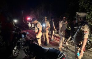 जंगली जानवर से टकराकर बाइक सवार घायल