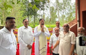 भगवान विश्वकर्मा की मूर्ति की हुई प्राण प्रतिष्ठा