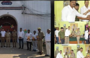 जिला कारागार मिर्जापुर में हुआ ध्वजारोहण