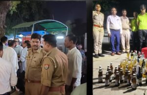फीका कैफे में पड़ा छापा, कैफे के आड़ मे चल रहा था मदिरा का व्यापार