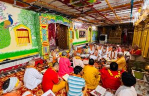 कुंजबिहारी मंदिर में धूमधाम से मनाई गयी राधाष्टमी