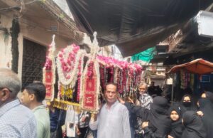 खत्म हुआ अय्यामे अजा दरियाबाद हवेली से तुराब हैदर की कयादत में निकाला गया अय्यामे अजा का अंतिम अमारी जुलूस