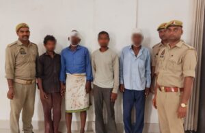 वृद्ध के गैर इरादतन हत्या के चार वांछित आरोपी गिरफता