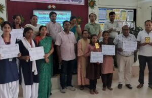 कृषि प्रदर्शनी एवं पर्यावरण संरक्षण कार्यक्रम में धाता को मिला तीसरा स्थान