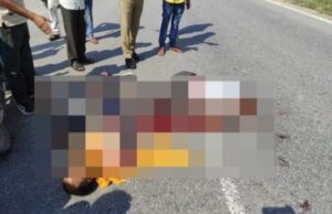 झांसी-कानपुर हाईवे पर तेज रफ्तार ट्रक ने बाइक में मारी टक्कर, दो की मौत