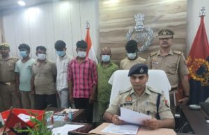 सौर ऊर्जा संयत्र से बैट्री चोरी करने वाले 6 अभियुक्तों को किया गया गिरफ्तार