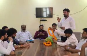 भाजयुमो की बैठक में रक्तदान शिविर, मैराथन एवं सांसद खेल स्पर्धा पर हुई चर्चा