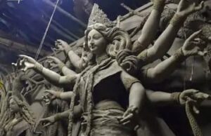 नवरात्रि से पहले मूर्तिकार जुटे तैयारी में, 5 फिट से 12 फिट की मूर्तियों की है मांग