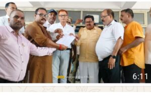 अखिल भारतीय राष्ट्रीय शैक्षिक महासंघ के आवाहन पर अनुरोध पत्र सौंपा