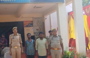 अवैध बालू परिवहन में संलिप्त व्यक्तियों को पुलिस ने किया गिरफ्तार