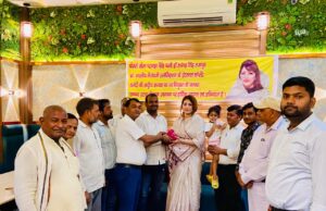 सीमा पटनाहा सिंह का इटावा में प्रथम आगमन पर भव्य स्वागत