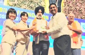 श्री साई परिवार सेवा संगठन के अध्यक्ष शुभम गुप्ता हुए सम्मानित