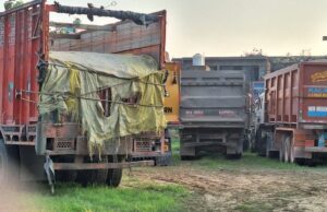 अवैध खनन पर बड़ी कार्यवाही खनिज से भरे दस वाहन सीज