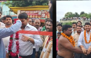ब्लॉक प्रमुख ने फीता काट दूसरे दिन मेला वा दंगल का किया शुभारंभ