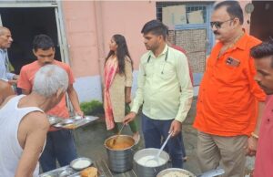 राष्ट्रीय संत की ग्यारहवीं पुण्य तिथि वृद्धाश्रम में मनाई गयी
