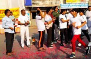 नमो युवा रन (मेराथन) फिट इंडिया संकल्प संग दौड़ा झांसी