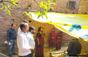 मुख्य चिकित्साधिकारी ने दस्तक अभियान का किया निरीक्षण