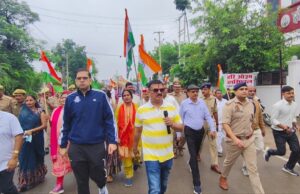 लौह पुरुष सरदार वल्लभभाई पटेल की 150वीं जयंती पर जौनपुर में निकाला गया राष्ट्रीय एकता मार्च