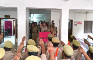 राष्ट्रीय एकता दिवस पर जौनपुर पुलिस ने ली एकता और अखंडता की शपथ