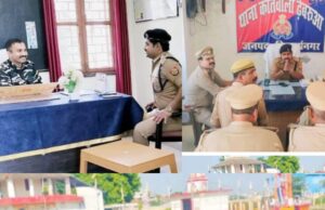 नवागत सीओ मयंक द्विवेदी ने ढेबरुआ थाना में सुरक्षा व्यवस्था पर ली बैठक