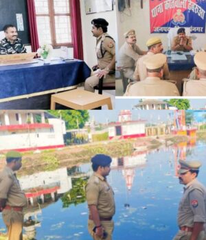 नवागत सीओ मयंक द्विवेदी ने ढेबरुआ थाना में सुरक्षा व्यवस्था पर ली बैठक