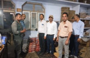 दीपावली पर मिलावटखोरों पर शिकंजा खाद्य सुरक्षा विभाग का छापामार अभियान