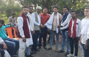 सपा नेता मणेन्द्र मिश्रा ‘मशाल’ ने बढ़नी में किया दीपावली मिलन समारोह