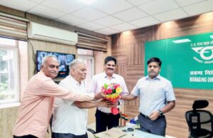 नगर निगम के प्रबंध निदेशक प्रभु नारायण का हुआ स्वागत