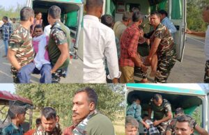 एसएसबी द्वारा सड़क दुर्घटना में घायल राहगीरों को अस्पताल पहुँचाकर पेश की गई मानवता की मिसाल