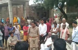 लापता अधेड़ की तालाब में मिली लाश, पुलिस मौके पर मौजूद