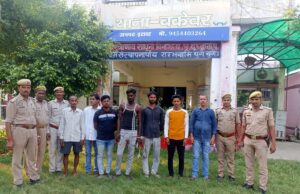 थाना बकेवर पुलिस की बड़ी कार्रवाई, 11 अभियुक्त गिरफ्तार