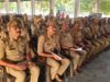 पीसीएस परीक्षा को लेकर पुलिस अधीक्षक ने पुलिस सभागार में मातहतों के साथ की ब्रीफिंग