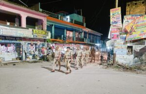 सीओ के नेतृत्व में हुआ पुलिस का पैदल मार्च, दिलाया सुरक्षा का भरोसा