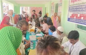 ड्रीम यूथ क्लब के तत्वाधान में निःशुल्क चिकित्सा शिविर का किया गया आयोजन