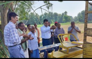 ढाढा चीनी मिल परिक्षेत्र में मशीन से गन्ना बुआई का हुआ शुभारंभ