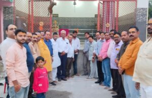 महासभा द्वारा भगवान चित्रगुप्त एवं शनि देव की हुई पूजा पाठ