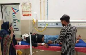 हथगाम में बाइक – साइकिल भिड़ंत से युवक घायल, सदर रिफर