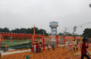 नगर पंचायत पचपेड़वा में छठ घाट का किया गया लोकार्पण