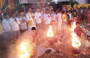 छठ पूजा घाट पर माई की भव्य आरती का हुआ आयोजन