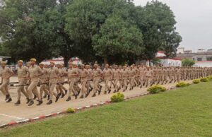 पुलिस लाइन में टोलीवार परेड का निरीक्षण, अनुशासन व फिटनेस पर दिया गया जोर