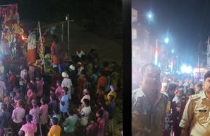 विदाई के अश्रु: ढेबरुआ थाना क्षेत्र की 137 दुर्गा प्रतिमाओं का विसर्जन संपन्न