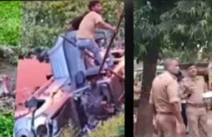 तेज रफ्तार बोलेरो तालाब में पलटी, चार की मौत पांच घायल