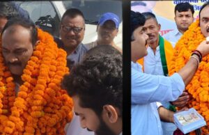 कौशांबी पहुंचे भाजपा महानगर अध्यक्ष संजय गुप्ता का हुआ भव्य स्वागत