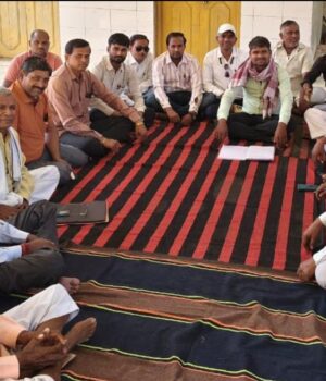 कुशवाहा समाज ने भरत मंदिर के पुनः निर्माण हेतु की बैठक