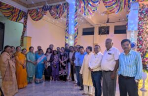 इस्कॉन मंदिर पर गो-पूजन कार्यक्रम आयोजित