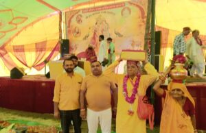 श्रीमद्भागवत कथा प्रारंभ,धूमधाम से निकाली गई भव्य कलश यात्रा