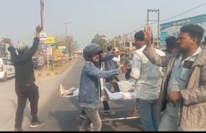 औरैया मार्ग पर जिओ पंप के पास दर्दनाक सड़क हादसा, युवक की मौके पर मौत