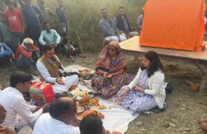 विधायक कृष्णा पासवान ने ग्राम छीमी में सामुदायिक मिलन केंद्र का किया शिलान्यास